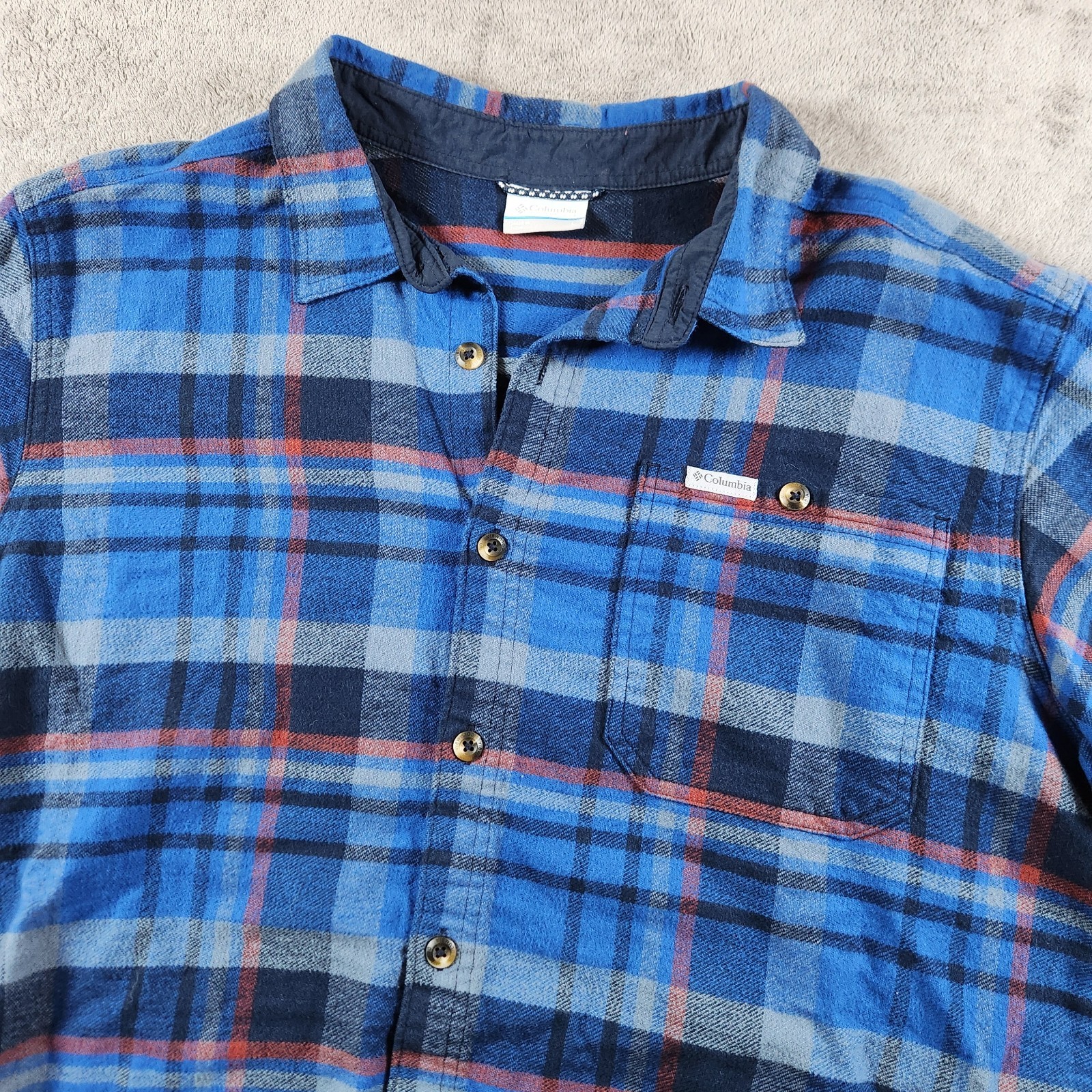 Columbia Pitchstone Heavyweight Flannel II Mens size L Large