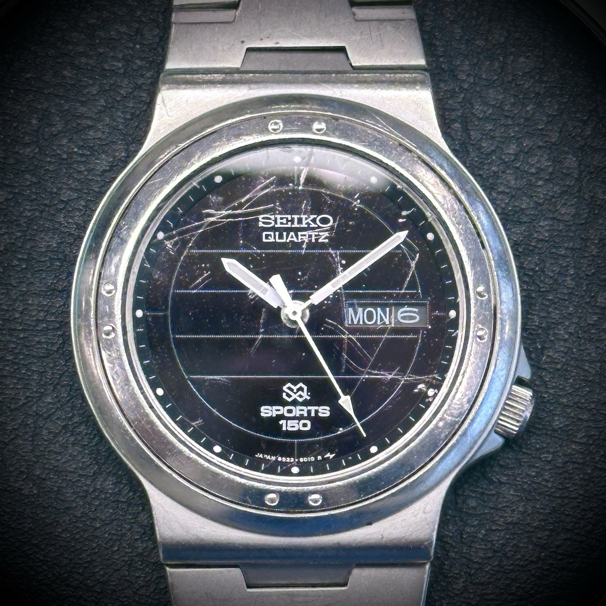 RARE! 1986 Seiko Solar Sports 150 Quartz Watch 8S23-6010 - Needs