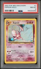 2001 POKEMON NEO DISCOVERY #1 ESPEON-HOLO PSA 8