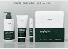 Atomy Root Vital Hair Care Set Shampoo 500ml, Hair Pack 200ml, Ampoule 15ml