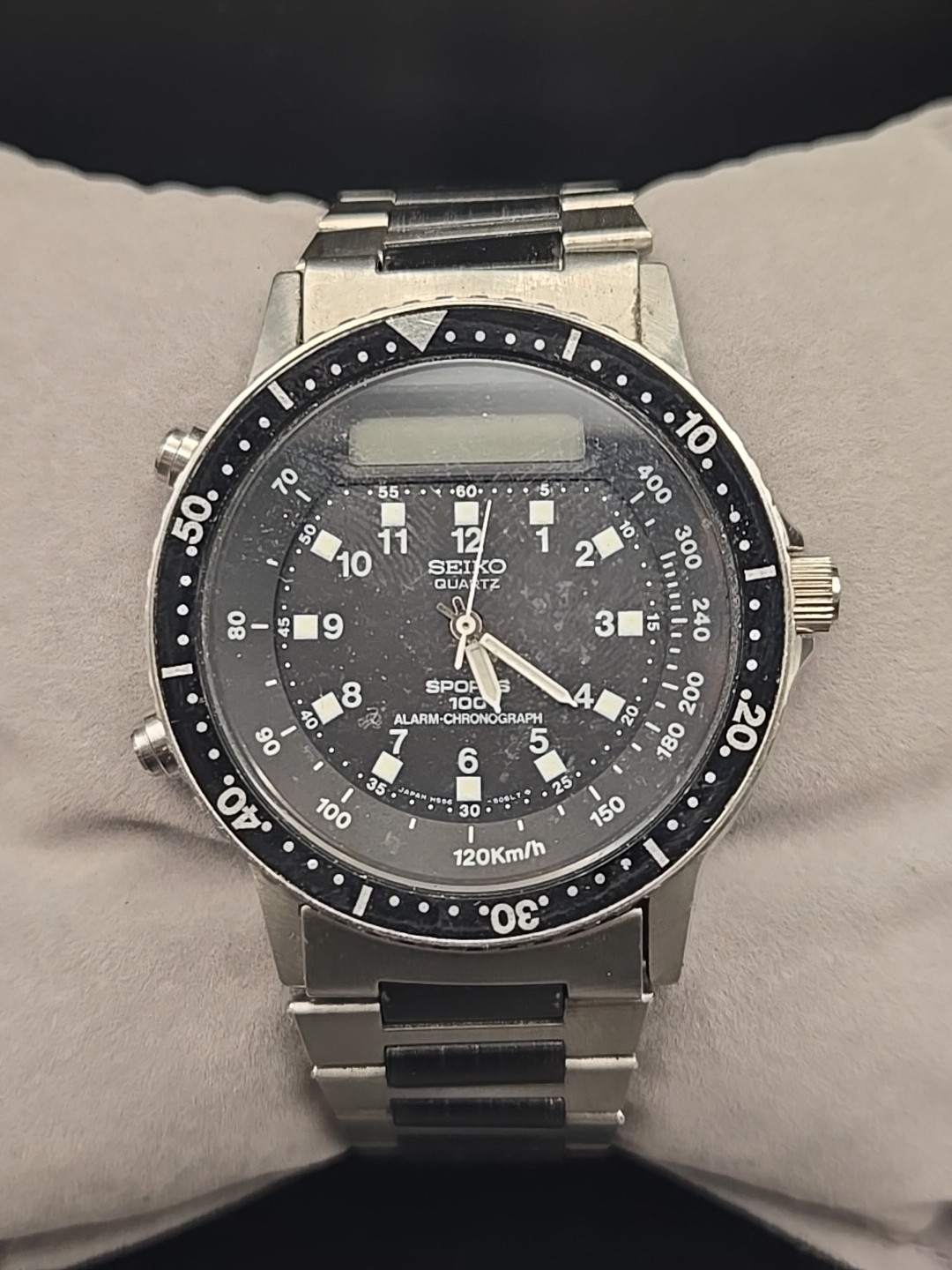 Steel Baby Stainless Watch Seiko H556-5029 Arnie Mens Vintage Quartz - vintagewatches.pk