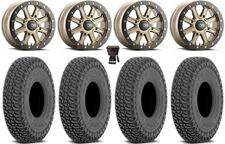 ITP Inertia Bdlk 15"Wheels Br +40mm 32" Tango Tires Kawasaki MulePro FXTKRX