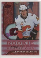 2020 Upper Deck Trilogy Rookie Renditions Red Foil 704/799 Alexander Yelesin 1q2