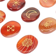 13 Energie Stein Glücksbringer Dekor Für Meditation Rot