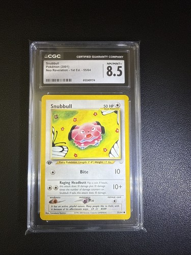 Snubbull (1st Edition) graded CGC 8.5 for sale on eBay