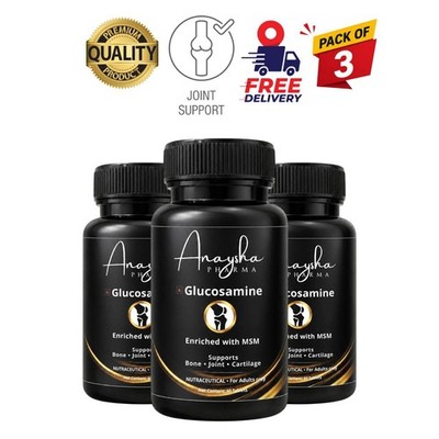3 Pack A.naysha Pharma Joint Support 60 Capsules