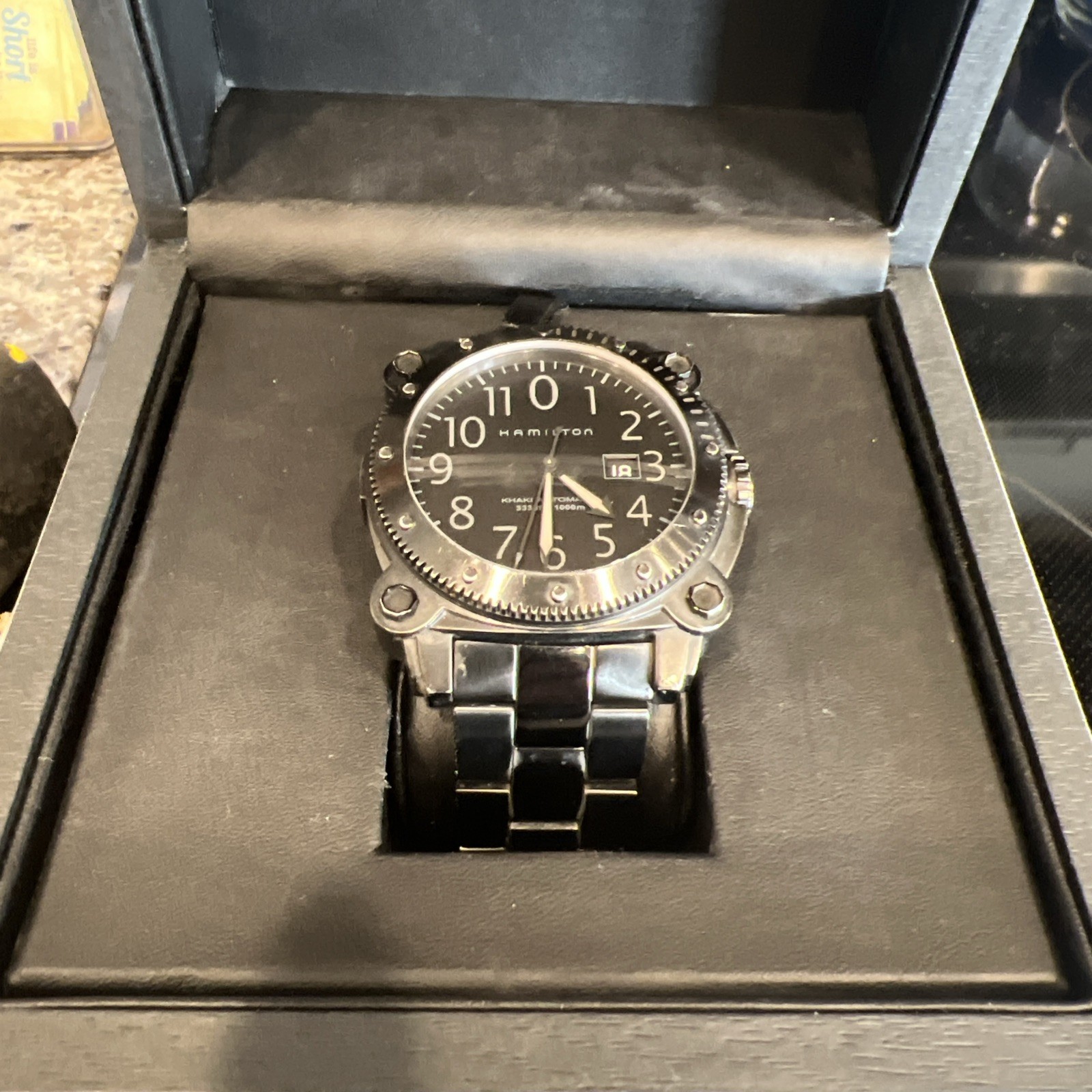 Hamilton Khaki Navy Men's Black Watch - H785850