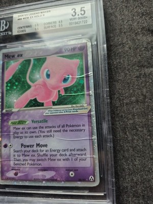 Mew EX 88/92 Legend Maker Beckett 3.5 With Holo Swirl | eBay