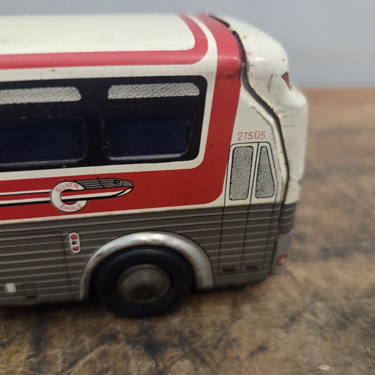 Continental Trailways 27505 Silver Eagle Express Vintage Tin Litho