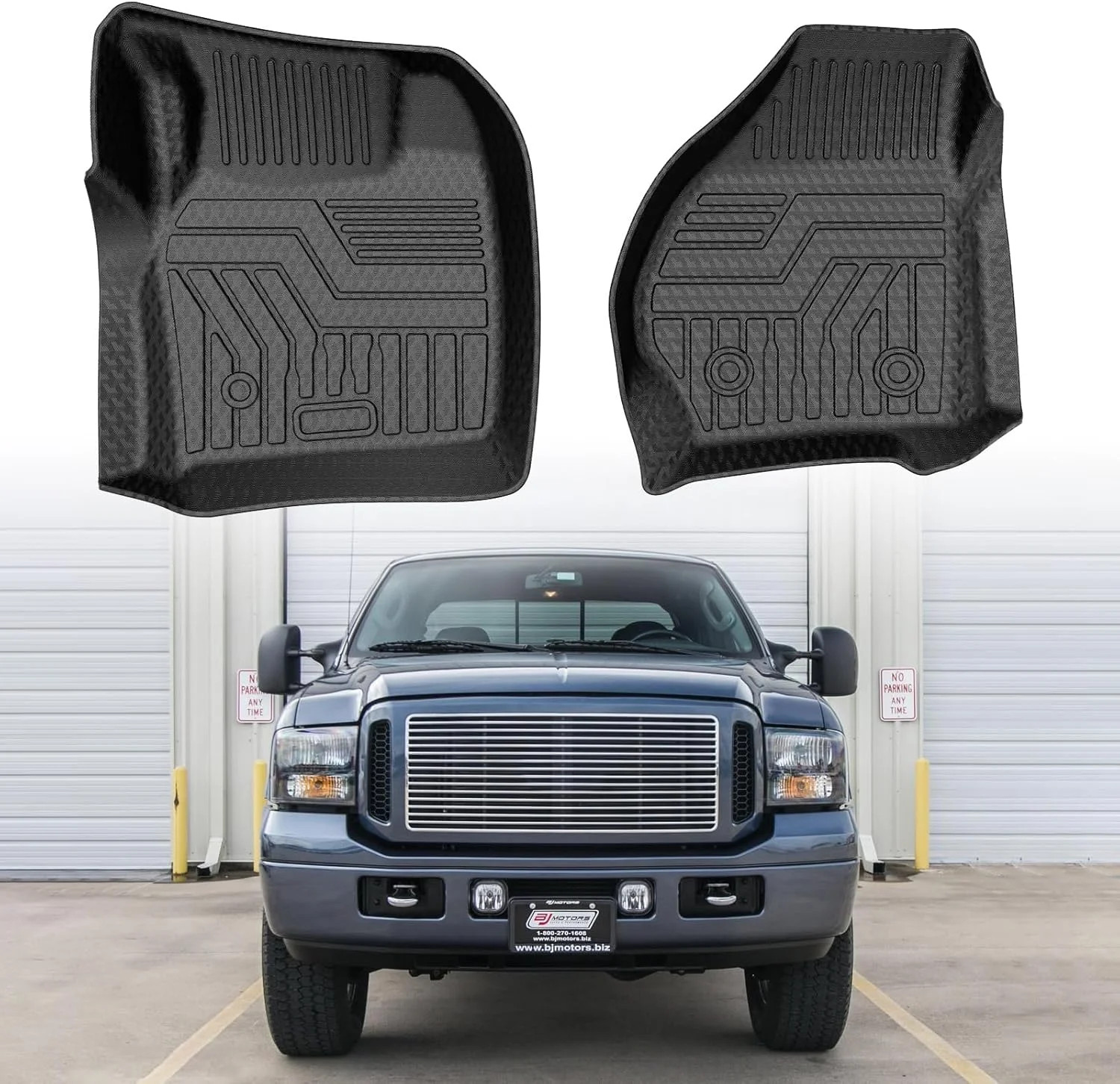 Mixsuper Custom Fit Front Floor Mats for 1999 2000-2007 Ford F-250 / F-350 / F-4