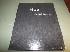 Antique/Vintage Paper Doll Cut-Outs in Photo Album + More Vtg Paperdolls