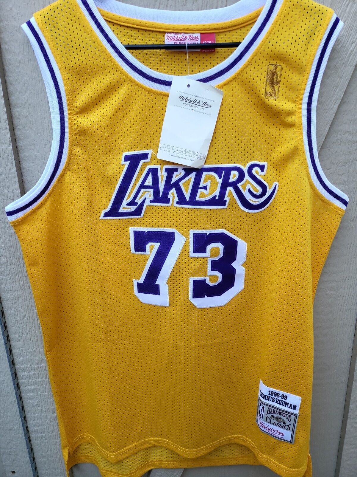 Mitchell & Ness Los Angeles Lakers Dennis Rodman #73 '98 -'99 Home Jer