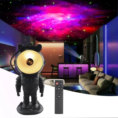 Lampe Sternenhimmel Projektor Astronaut Galaxie Nachtlicht Licht Schwarz B373 - Bild 1 von 4