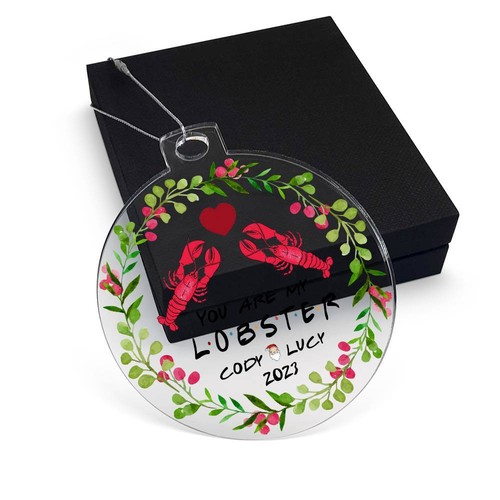 🎁Christmas Gift For Her, Personalized Christmas Ornament, You Are My Lobster! - Picture 25 of 28