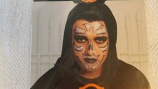 Hyde and Eek Boutique Halloween Black and White Skull Face Temp Tattoo - NIP
