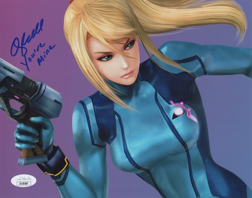 Alesia Glidewell Signed 8x10 Smash Bros Brawl Zero Suit Samus Auto Photo JSA COA