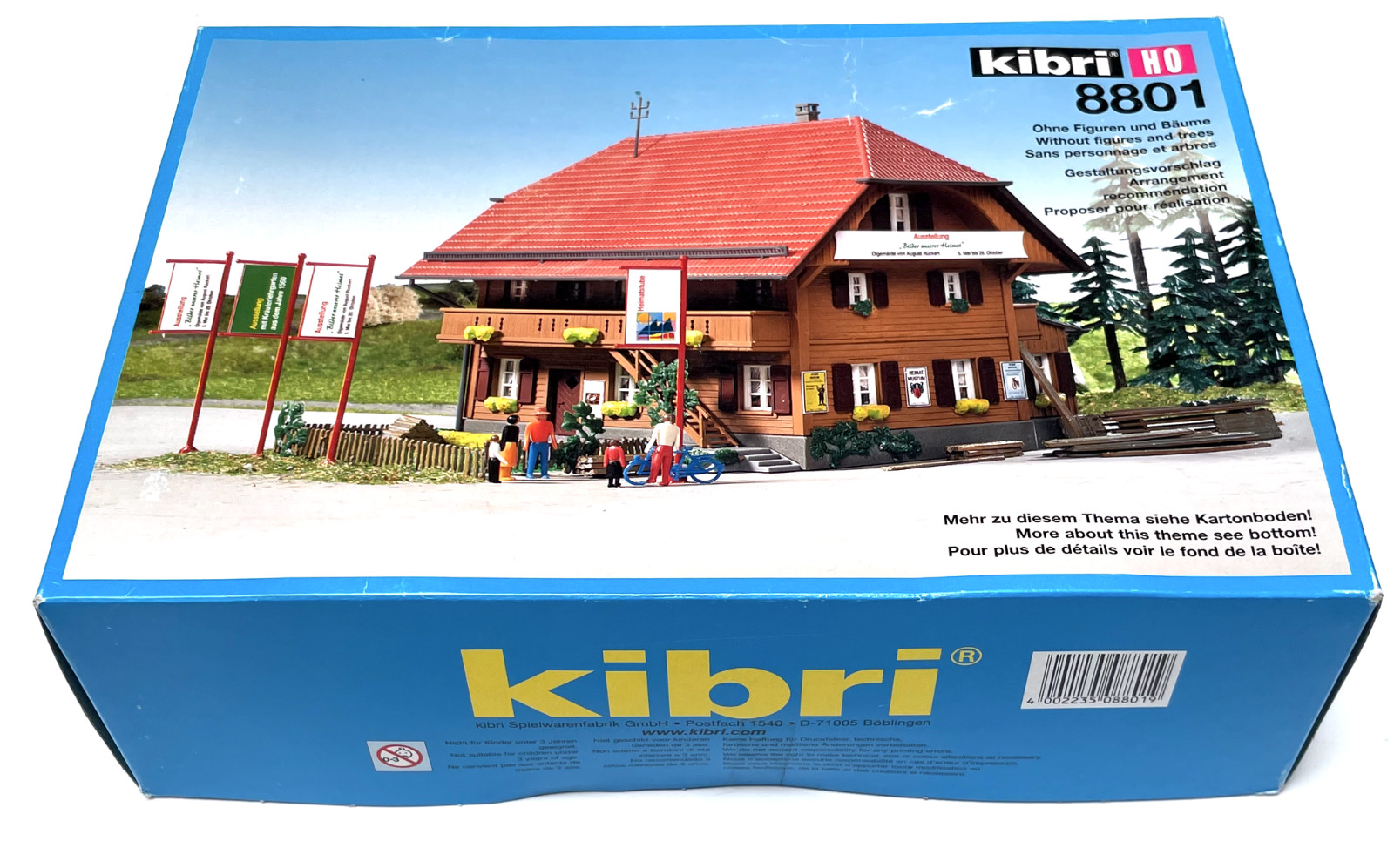 Kibri HO 8801 maison alpine gîte avec jardin d'apprentissage miniature neuf