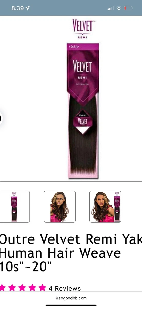 Velvet remy clearance hair