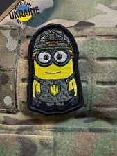 Embroidered Ukrainian military patch moral patch minions Ukrainian soldier