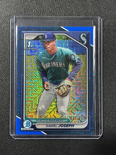 DAWEL JOSEPH 2024 BOWMAN CHROME 1ST MEGABOX MEGA BOX BLUE MOJO REFRACTOR /150
