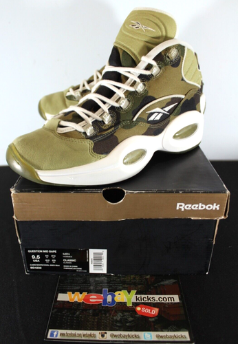 Reebok Question Mid x A Bathing Ape x Mita 1st Bape Camo Men's Size 9.5 BD4232 - Picture 1 of 13