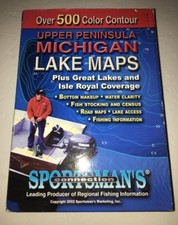 Upper Peninsula MI Fishing Lake Maps Guide CD ROM Sportsman's Connection-RARE