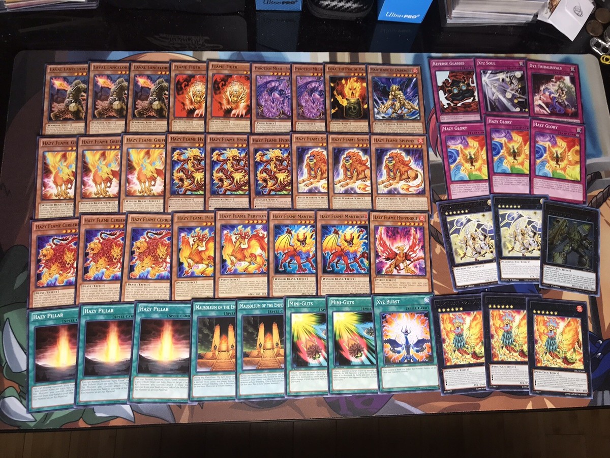Yugioh Hazy Flame Deck - Beast, Warrior, Fire, Burn, Pyro, Zombie