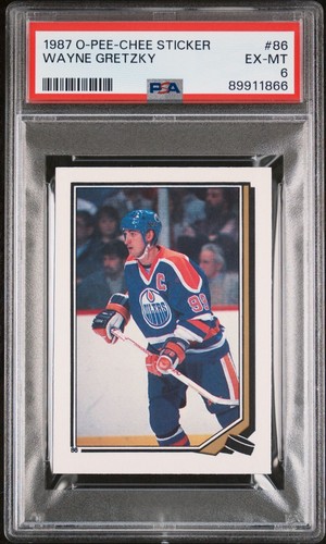 Wayne Gretzky #86 1987 O-Pee-Chee Sticker card