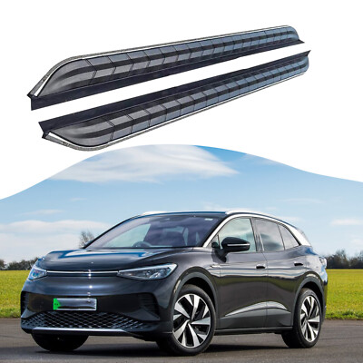 Black Running Board fit for Volkswagen ID.4 2022-2025 Side Step Nerf Bar 2PCS