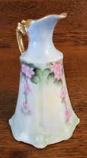 Vtg Rosenthal St. Cloud Bavaria Small Cruet Pitcher Hand Painted Roses Porcelain