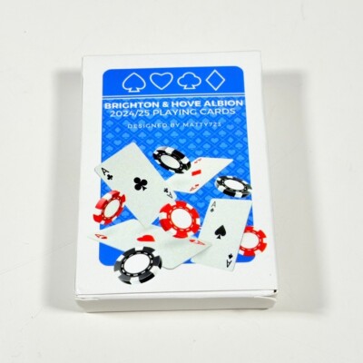 BRIGHTON & HOVE ALBION 2024/25 SPIELKARTEN DESIGNED BY MATTY723 - NEU