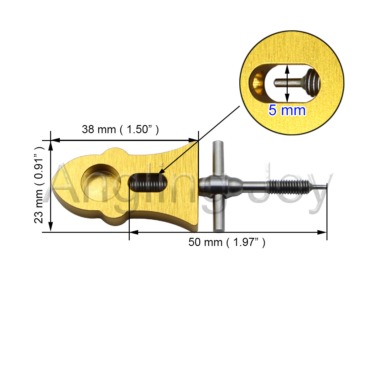 Baitcasting Fishing Reel Spool Pin Puller Spool Bearing Pin Remover