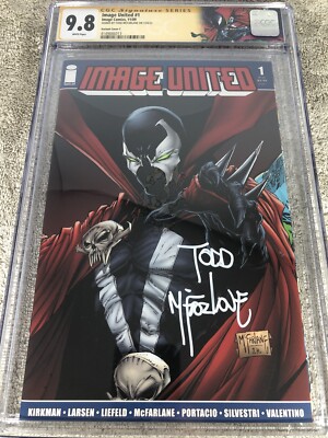 Spawn 1 Image United CGC SS 9.8 Todd McFarlane Variant Custom