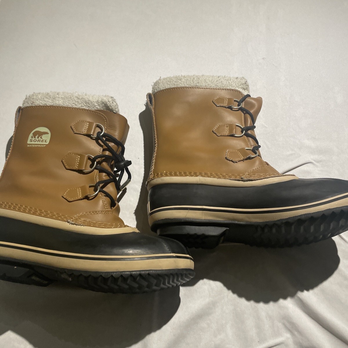 Sorel Manitou Leather and Wool Blend Inserts Winter Duck Boots Men’s 6 SOREL Men main image 2