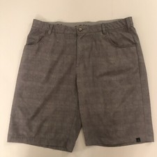 Adidas GOLF Men's Flat Front Polyester Blend Gray Size 38 X 10  Inseam