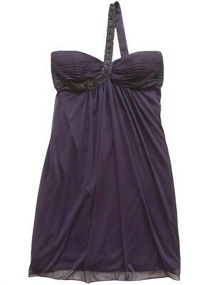 cache purple prom dress Shiny Dark purple prom dress from Cache. Only worn