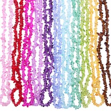 85cm Clear Stone Irregular String Beads Glass for Jewellery Making Necklace DIY