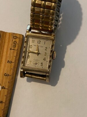 Vintage Hamilton 10K Gold Filled Manual Wind Watch Run well | eBay