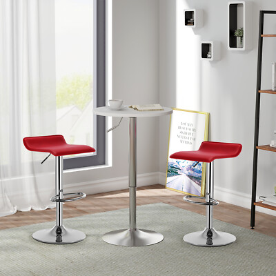 WOLTU 2pz Sgabelli da Bar in Ecopelle Sedia Alta Cucina Girevole