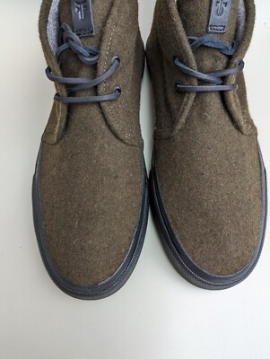 Frye Men\'s Ludlow Chukka Boots Wool Dark Green Sneaker Chukka Boots Size 10 FRYE LUDLOW Chukka Shoes Men main image 2