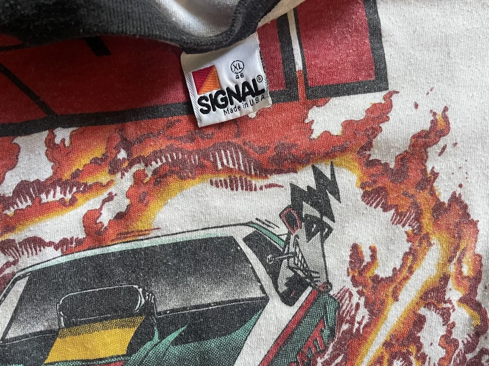 Camiseta De Colección RATT Dancing Undercover World Tour Band XL 1987 80s Drag Racing Foto 3 de 4