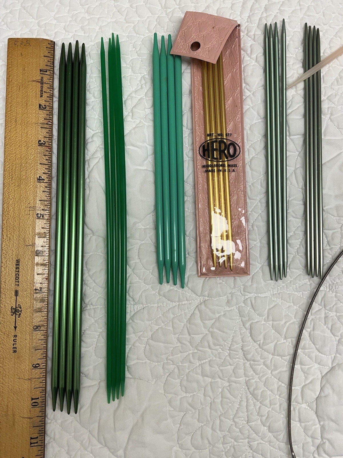 VINTAGE MIXED LOT KNITTING NEEDLES CIRCULAR ALUMINUM PLASTIC NYLON BOYE