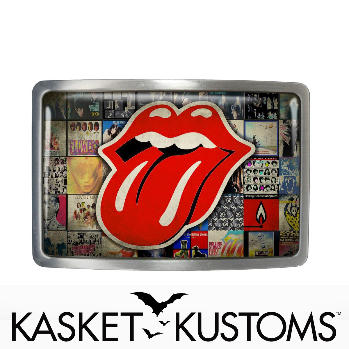 Rolling Stones Belt Buckle - Classic Rock n Roll Band Music Belt
