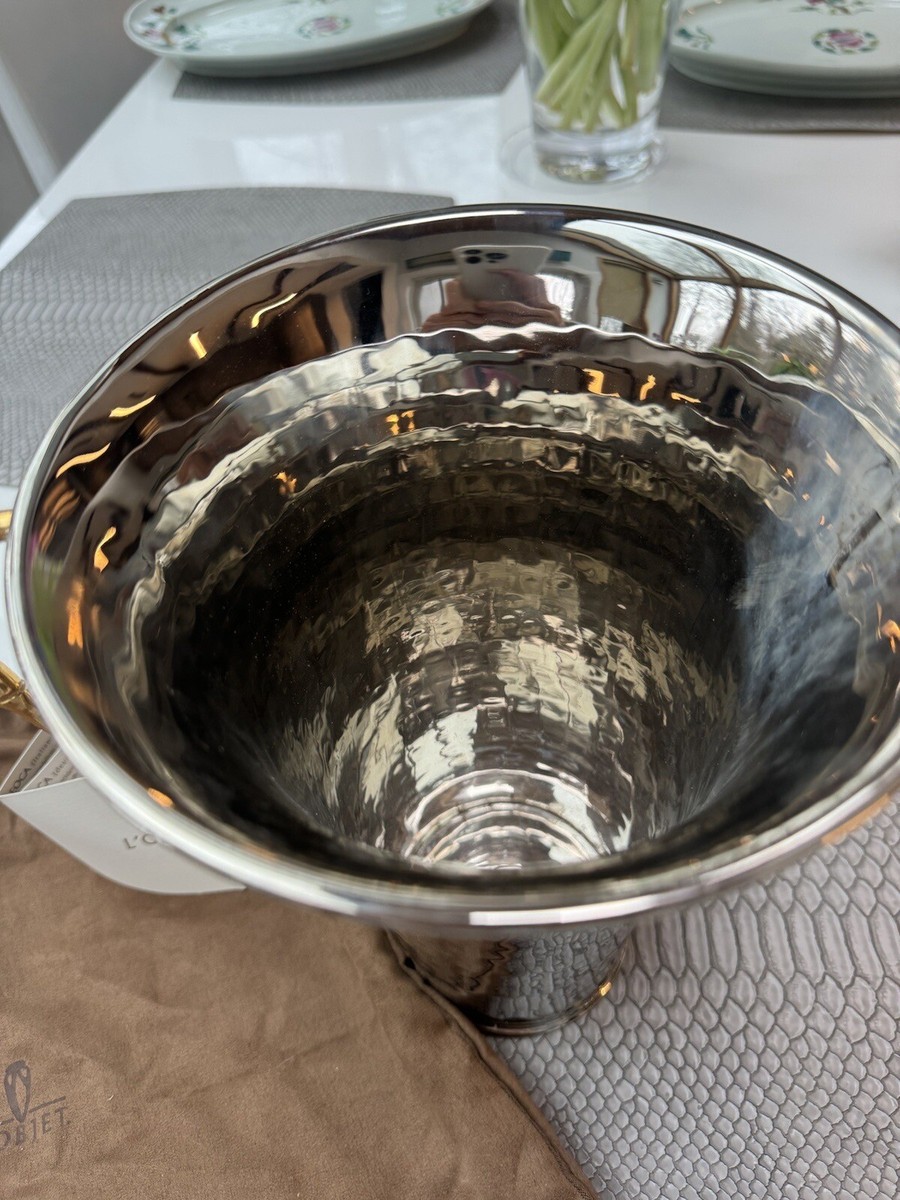 Vase Bambou L'Objet – Or 24K – Hauteur 10 Pouces – Édition Evoca