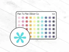 1528~~Asterisks Planner Stickers.