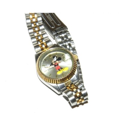 VTG MICKEY MOUSE Disney Women Watch by SII MU0958 Link Date Works Great!