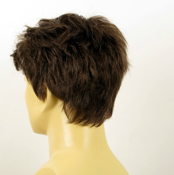 Perruque homme cheveux naturels Benoît courte et indétectable - 4