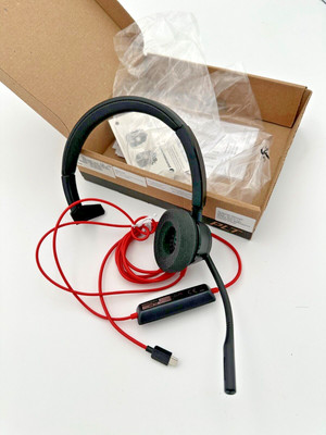 Poly Black wire 3310 Wired Headset (Plantronics)   Flexible Microphone Type-C