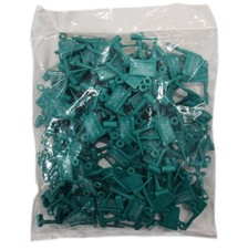  100-Pieces HCL Padlock Seal Sequentially Numbered Green 7912