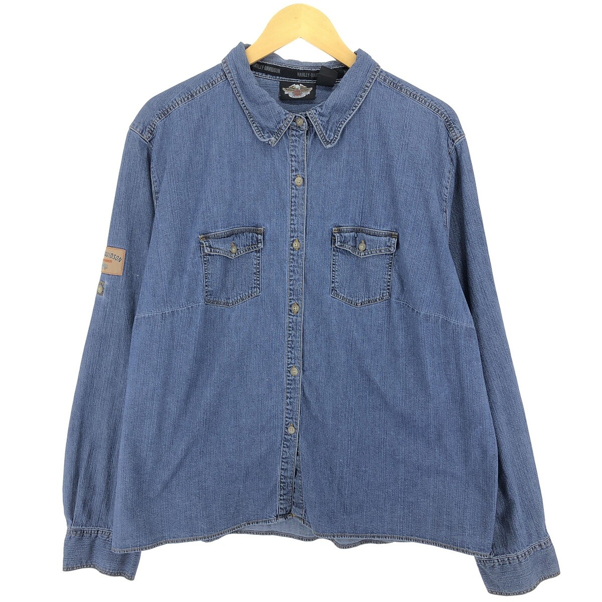 Harley Davidson - 古着 ハーレーダビッドソン Harley-Davidson 長袖 デニムシャツ レディースXXL相当 /eaa471343 Harley-Davidson Long Sleeve Denim Shirt Women's XXL